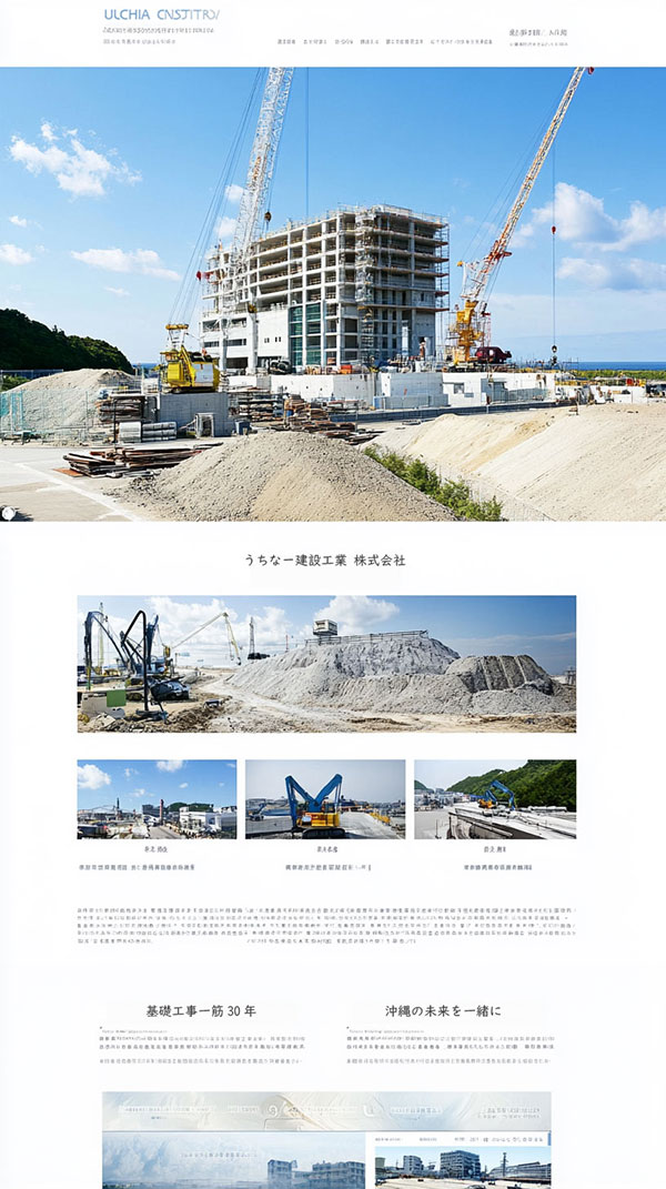土木工事外車のwebサイトイメージ01